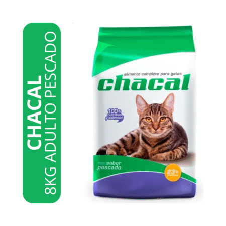 CHACAL GATOS ADULTOS PESCADO X8KG