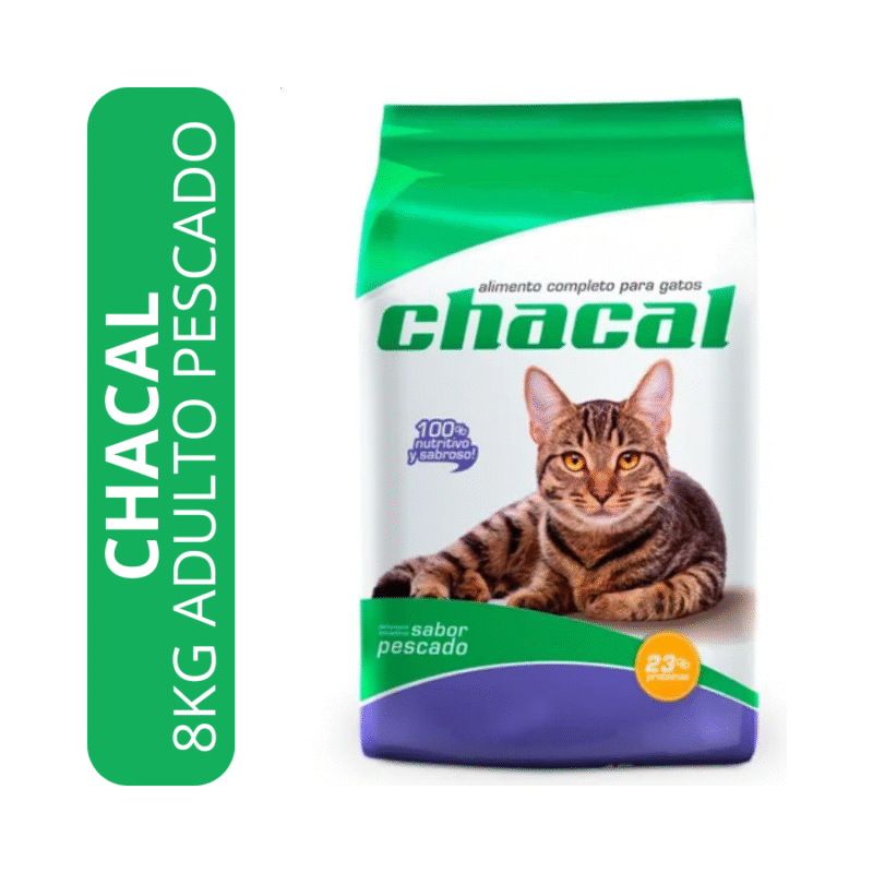 CHACAL GATOS ADULTOS PESCADO X8KG