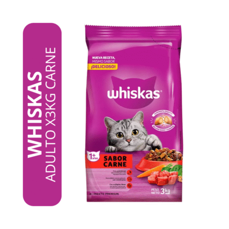 Alimento para Gato Whiskas Carne 3Kg