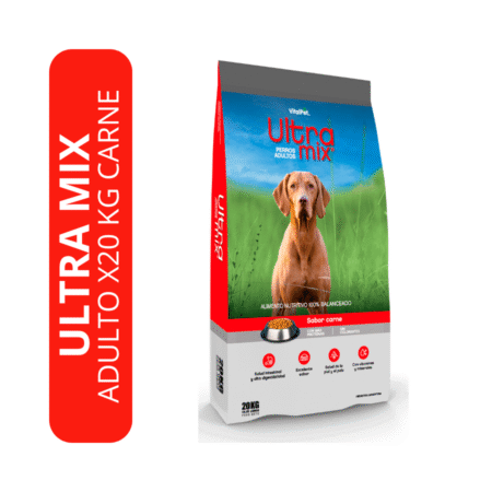 Ultra Mix Perro Adulto x 20kg Sabor Carne