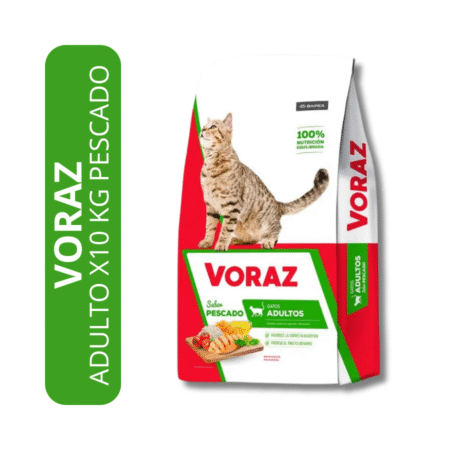 Voraz Gatos Adultos x 10Kg Sabor Pescado